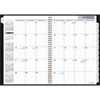 AT-A-GLANCE - Agenda mensuel Premiere 2026 - 11 7/8 po H x 7 7/8 po l - noir - bilingue-Un mois sur deux pages avec blocs lignes