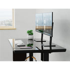 ShoppingAll Glass Electric Height Adjustable Standing Desk with Drawer - Black-8