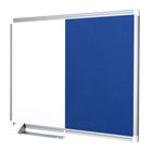 MasterVision NewGen Combo Board - Magnetic Dry-Erase & Felt - Aluminum Frame - 18" x 24" - Blue-Durable thick and resilient self-healing fabric bulletin surface protects against pin holes