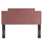 Modway Transfix Performance Velvet King/California King Headboard - Dusty Rose-Stain-Resistant Fabric