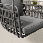 Modway Kaliah Outdoor Patio Aluminum Swing Chair - Charcoal Charcoal-2 x 13 Foot Rope