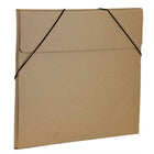JAM Paper Kraft Portfolio with Elastic Closure Large - 11 x 15 x 3/8 - Natural Brown Recycled-This simple, reliable portfolio is the perfect way to carry all your files, paperwork, notebooks, and art projects
