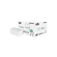 Globe Commercial SF250WHT Single Fold Towels - White - 250 Sheets/Pack - 16 Pack-Individual sheet dispensing to minimize waste and cross-contamination