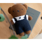 Just Dutch Boris Handmade Bunny Plush Toy - School Uniform Crochet Doll-Expertly crafted by talented artisans using 100 percent high-quality soft cotton yarn for a premium touch