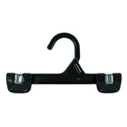 Eddie's - Cintres inférieurs de 8" avec clips de poussée et crochet en plastique - Noir - 200/paquet-Suspension inférieure avec pinces de poussée et crochet en plastique