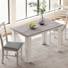 HOMCOM 47" Modern Dining Table with Wood Effect - Grey-Compact design fits small spaces with style and function