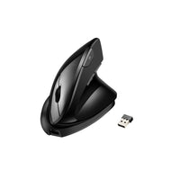 Adesso iMouse V30 Wireless Vertical Ergonomic Mouse – Black-Ergonomic Vertical Design – Supports a natural handshake grip to reduce wrist strain and carpal tunnel risk