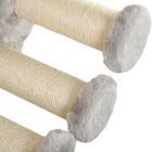 PawHut Cat Wall Shelf with Scratching Post, Play Balls, Platforms and Hammock-Colour: Grey 