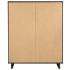 Manhattan Comfort Granville 37.8" Modern Tall Dresser - Dark Grey-17.72" L x 37.8" W x 48.98" H