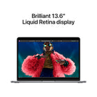 Apple MacBook Air 13.6" - M3 Chip - 256 GB SSD - 16 GB Unified Memory - Space Grey - English-Up to 18 hours of battery life: Amazing, all-day battery life so you can leave the power adapter at home. 