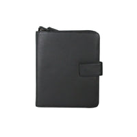 Karla Hanson Professional & Travel Prestige Leather 2-Faced Organizer Case for 9.7" iPad - Black-Ipad Organizer Case