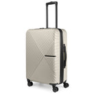 Bugatti Berlin 25.50" Hardside Medium Check-In Luggage - Cream-Made from a durable blend of ABS and polycarbonate for maximum strength