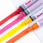 Pentel Paint Marker - Medium Point - 4PC Pack - Assorted Colours Red - Yellow - Orange - Pink-Quick drying, designed for versatility across a range of surfaces. This includes metal, stone, glass, plastic, rubber, and paper.