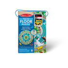 Melissa & Doug - Puzzle de sol en carton Round the Shore Tracks avec véhicules mécaniques - 48 pièces-Le puzzle terminé mesure 27 pouces de diamètre , le bus et le bateau mesurent environ 2,5 pouces de long , les pièces et les véhicules se rangent dans une boîte avec poignée pour un nettoyage facile