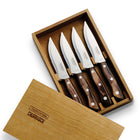 Tramontina Churrasco Steak Knife Set with Polywood Handles and Magnetic Wooden Case - 4 Piece Set-Made of heat treated stainless steel