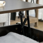 HOMCOM Lift Top Coffee Table with Storage - Espresso-Material: Particle Board