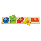 Bigjigs Toys Shape Matching Puzzle-Lightweight, pegged pieces designed for little hands