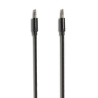 NXT Technologies 6 Ft. Braided Mini-phone Stereo 3.5mm Cable - Black-6' braided cable resists snags and tangles