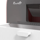 PawHut Cat Litter Box with Lid, Removable Tray, Scoop and Filter - Pink-Colour: Pink 