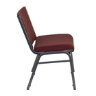 Flash Furniture – Chaise empilable Hercules grande et très large en tissu, bourgogne, capacité de 1000 lb, 2/paquet-Quantité de pile: 12
