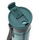 Contigo DualSip Plastic Water Bottle with 2-Way Lid and Carrying Strap - 28 oz (828 ml)-Dishwasher safe: Remove strap before washing