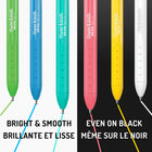 Paper Mate Inkjoy Gel Bright! Retractable Pens - Assorted Colours - 6 Pack-Ergonomic grip wraps the entire gel pen for comfortable writing