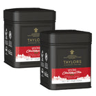 Taylors Spiced Christmas Leaf Tea - 125g - 2 Pack-China Congou black tea is blended with tangy lemon peels, fruity orange peels and warming cinnamon pieces, with a decorative sprinkling of safflowers petals.
