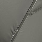Outsunny ⌀ 9.6' Patio Hanging Offset Umbrella Aluminum - Grey-360° rotation easily controlled by a bottom foot pedal
