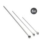 Tramontina - Churrasco Ensemble de brochettes BBQ en acier inoxydable - 18 pièces-Idéal pour griller de la viande, des fruits de mer ou des légumes