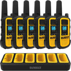 DEWALT Heavy Duty 48 DXFRS800 Radios with 8X 6 Port Chargers-VOX Voice-activated transmission