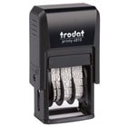 Trodat 4810 Printy Self-Inking Line Dater - French-Features an unbreakable, natural rubber band that covers 12 years 