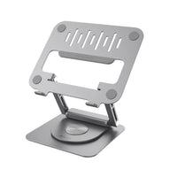 Adam Elements Hub Stand Pro 6-in-1 USB-C Hub - Laptop Stand - Grey-All-in-One Design: This device integrates a stand, ergonomic adjustment, and USB-C hub functions, enhancing your working comfort and connectivity