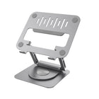 Adam Elements - Hub Stand Pro 6-en-1 - Support pour ordinateur portable - Gris-Design tout-en-un : Intègre les fonctions de support, de réglage ergonomique et de concentrateur USB-C, améliorant votre confort de travail et votre connectivité