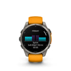 Garmin fēnix 8 - AMOLED Outdoor Recreation/Adventure Watches - 47 mm - Sapphire, Titanium with Spark Orange/Graphite Silicone Band-Your training readiness score is based on sleep quality, recovery, training load and HRV status to determine if you’re primed to go hard and reap the rewards (data presented is intended to be a close estimation of metrics tracked)