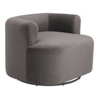 Zuo Mugav Swivel Chair - Grey-Assembly not required