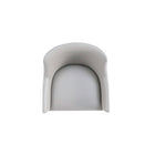 Manhattan Comfort Gansevoort 22.5" Modern Faux Leather Upholstered Dining Armchair - Light Grey - Set of 2-22.25" L x 21" W x 32.25" H