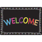 Ashley Productions Smart Poly The Original Fun Mat Welcome Mat - 15.5" x 23.5" - Chalk Loops Welcome-Measurements and Design: The Chalk Loops Welcome Mat measures 15.5" x 23.5".