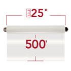 GBC - Film de plastification en rouleau avec capuchon d'extrémité gris EZ Load - Brillant - 25 po x 500' - 1,5 mil - 2 rouleaux-Gardez vos documents lumineux et audacieux. Le film brillant a une finition brillante qui aide à mettre en valeur les couleurs, ce qui en fait le choix idéal pour les photos, les panneaux et les affiches.