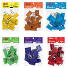 JAM Paper - Assortiment de pinces à baguette colourées - grandes - 1 1/2 po (41 mm) - couleurs arc-en-ciel assorties - 72 pinces/paquet-Couleur : Couleurs arc-en-ciel assorties (Rouge, Jaune, Orange, Vert, Bleu, Violet) | Fabriquées en acier trempé pour une prise ultra solide