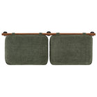 Modway Anela Wall-Mounted Chenille Upholstered King Size Headboard - Sage Walnut-Assembly Required