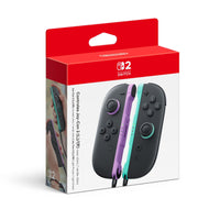 Nintendo Switch 2 Joy-Con 2 (L/R) - Light Purple/Light Green-This set includes both a left and right Joy-Con 2 controller (along with a pair of Joy-Con 2 straps) so you can start playing locally with a friend in compatible games right out of the box.