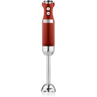 Westinghouse Retro 5 Speed Hand Blender - Red-Stainless steel blending rod and blade