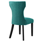 Modway Silhouette Dining Side Chair - Teal-Fine polyester upholstery