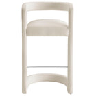 Modway Winslow Performance Velvet Bar Stool - Alabaster-7