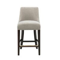 Manhattan Comfort - Beever tabouret de comptoir moderne 48 cm en chenille capitonnée - taupe-Tabouret de comptoir moderne avec dossier parfait pour le comptoir et la cuisine