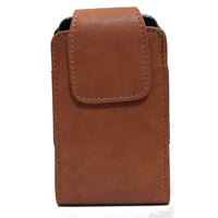 Ashlin Leather Catanzaro Universal Smart Phone Case for iPhone 5, 6, Samsung S4 - British Tan-UNIVERSAL Phone Case with flap closure & back clip. Fits : Smart phones : iPhone 4,4S & iPhone 5,5c,5S, iPhone 6 and Samsung Galaxy® models SII, SIII and S4