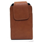 Ashlin Étui Catanzaro Universel en cuir pour téléphone intelligent iPhone 5, iPhone 6, Samsung S4, brun britannique-Étui UNIVERSEL pour téléphone avec fermoir à rabat et pince arrière. Pour téléphones intelligents : iPhone 4,4S & iPhone 5,5c,5S, iPhone 6 et Samsung Galaxy® modèles SII, SIII and S4