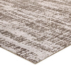 Modway Darja Distressed Rustic Modern Area Rug - 8 ft W x 10 ft L - Light/Dark Tan-Gripping Jute Fabric Underside