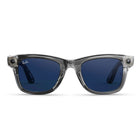 Ray-Ban Meta - Lunettes Wayfarer Gen 2 AI - Verres Transitions Saphir - Monture Gris Transparent Brillant-Jusqu’à 8 heures d’autonomie de batterie, jusqu’à 48 heures supplémentaires avec l’étui complètement chargé