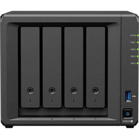 Synology DS925+ 4-Bay DiskStation NAS Server - AMD Ryzen V1500B - 4 GB RAM-Up to 180 TB of raw storage with expansion unit